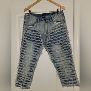 Stylish Distressed Light Blue Skinny Jeans